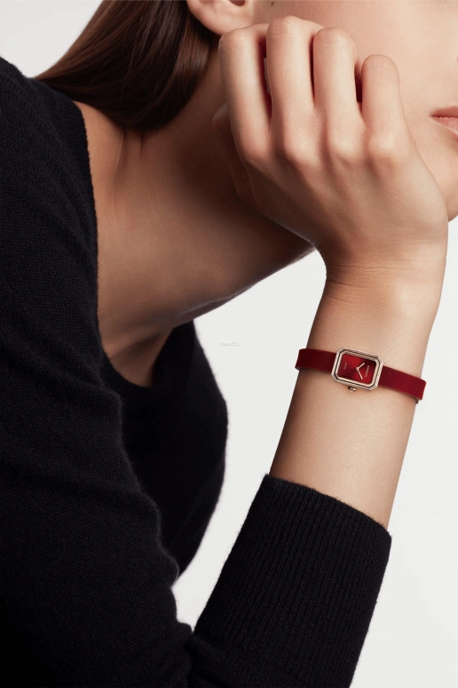 CHANEL,Première 19.70x15.20mm,19.70x15.20mm,Yellow Gold,Red,Quartz,Sapphire,Rectangular,H9857