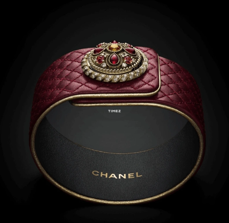 CHANEL,Mademoiselle Privé 25mm,25mm,Sapphire,Yellow Gold,Silver White,Quartz,Yellow,Orange,H7067