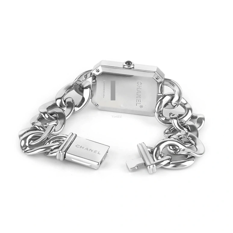CHANEL,Première 16x22mm,16x22mm,Stainless Steel,Black,Quartz,Sapphire,Crystal Glass,Rectangular,H3252