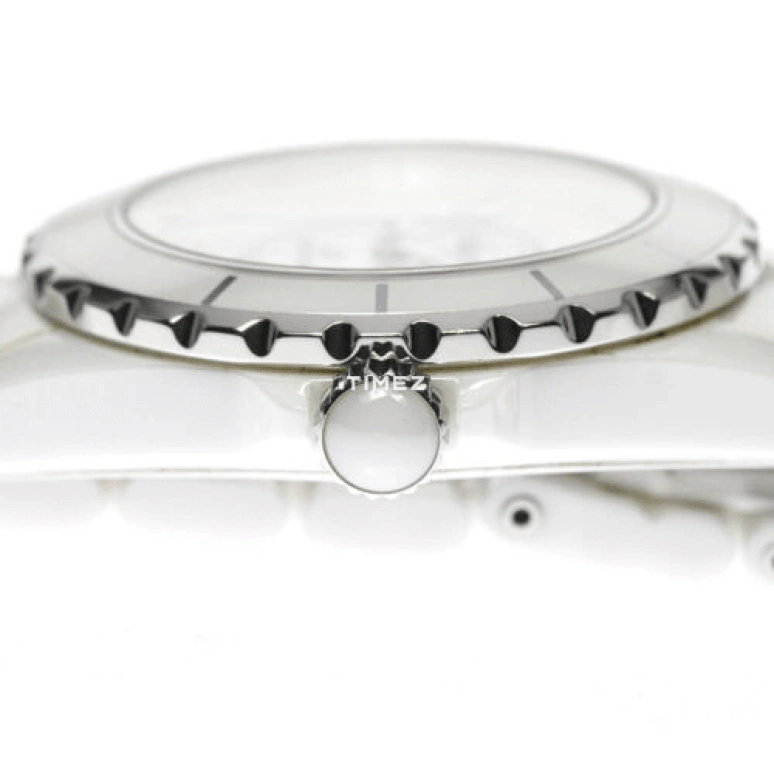 CHANEL,J12 38mm,38mm,Stainless Steel,Ceramic,White,Quartz,Sapphire,Crystal Glass,Round,H3443