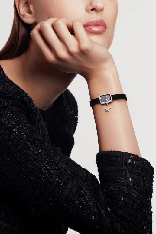 CHANEL,Première 19.70x15.20mm,19.70x15.20mm,Stainless Steel,Black,Quartz,Sapphire,Crystal Glass,Rectangular,H7943