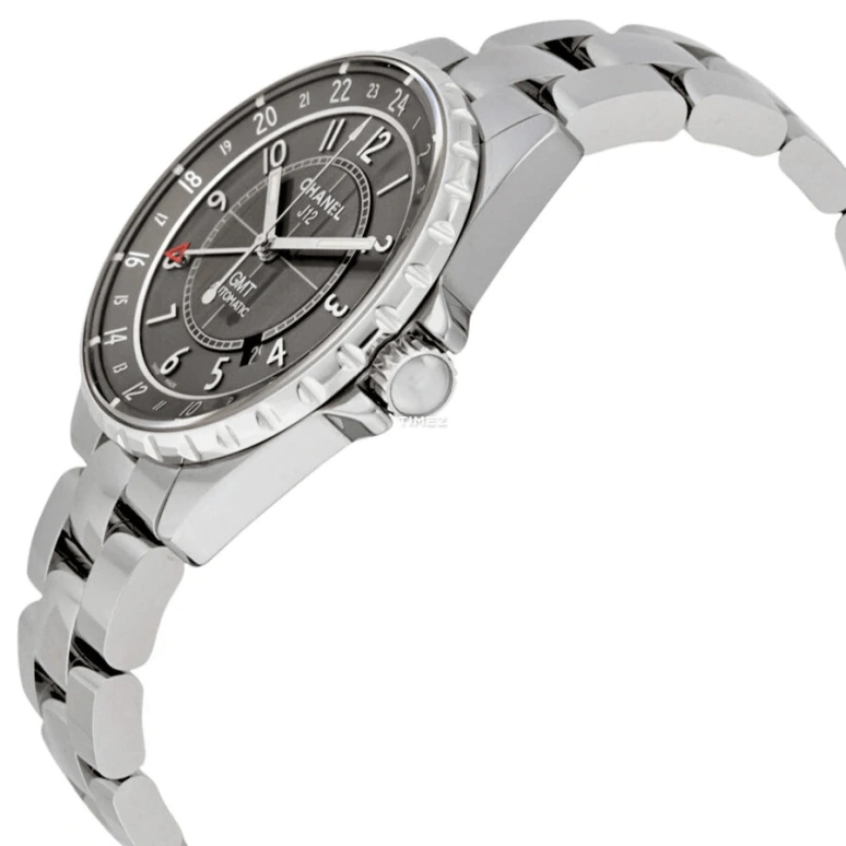 CHANEL,J12 41mm,41mm,Ceramic,Titanium,Grey,Automatic,Day,Dule Time,H3099