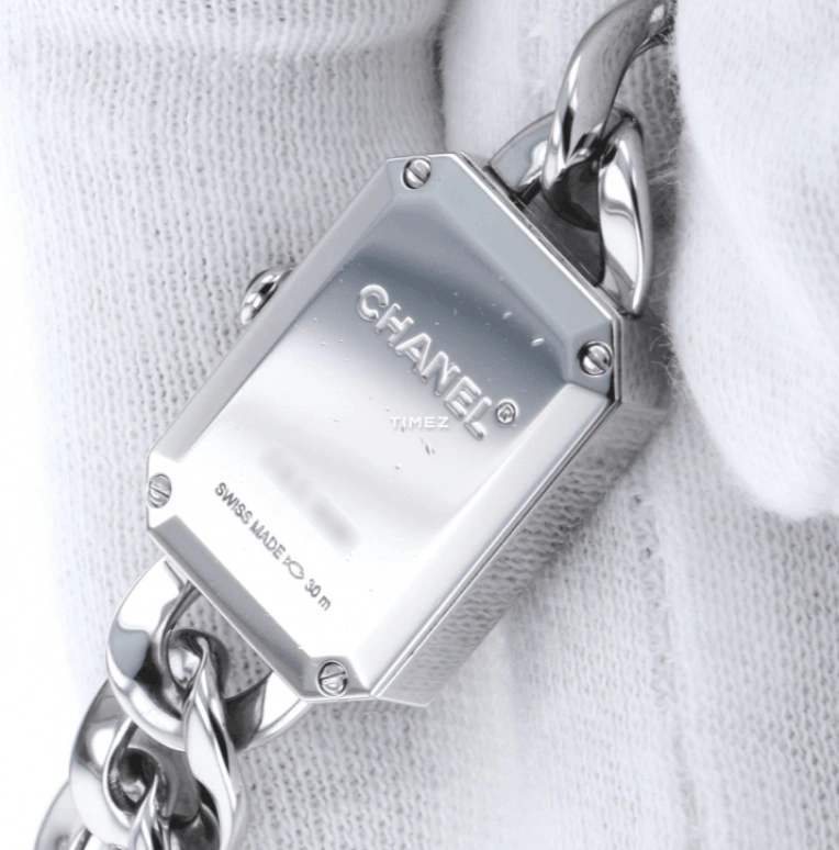 CHANEL,Première 16x22mm,16x22mm,Stainless Steel,Black,Quartz,Sapphire,Crystal Glass,Rectangular,H3248