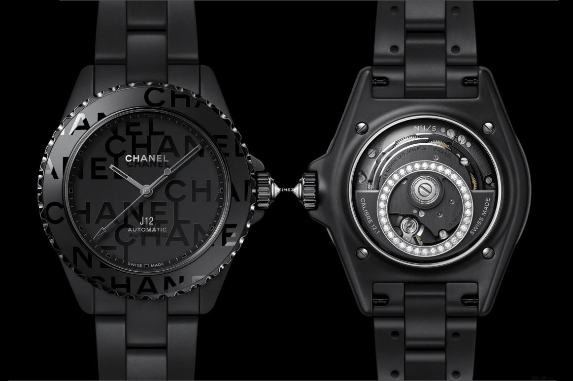 CHANEL,J12 38mm,38mm,Ceramic,Black,Automatic,70hours,In-house Caliber,H7693