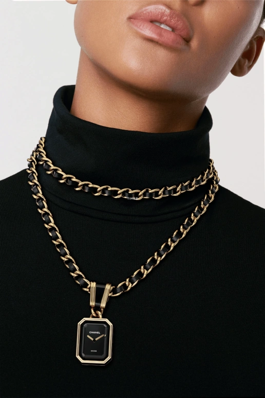 CHANEL,Première 26.10x20mm,26.10x20mm,Stainless Steel,Black,Quartz,Sapphire,Rectangular,H10331