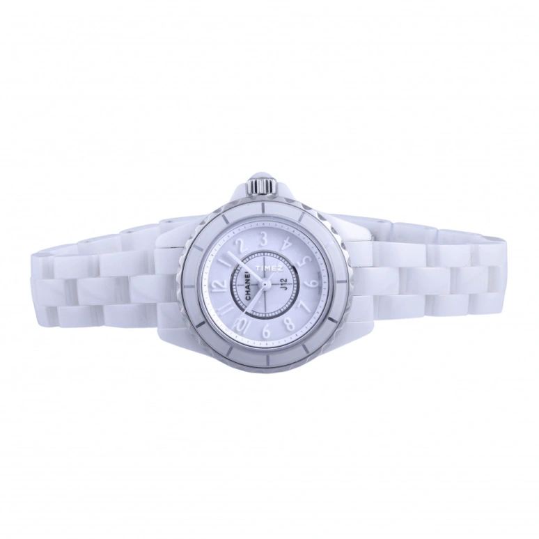 CHANEL,J12 29mm,29mm,Ceramic,White,Quartz,Sapphire,Crystal Glass,Round,H3705