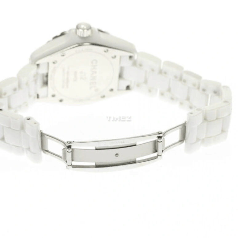 CHANEL,J12 38mm,38mm,Stainless Steel,Ceramic,White,Quartz,Sapphire,Crystal Glass,Round,H3443