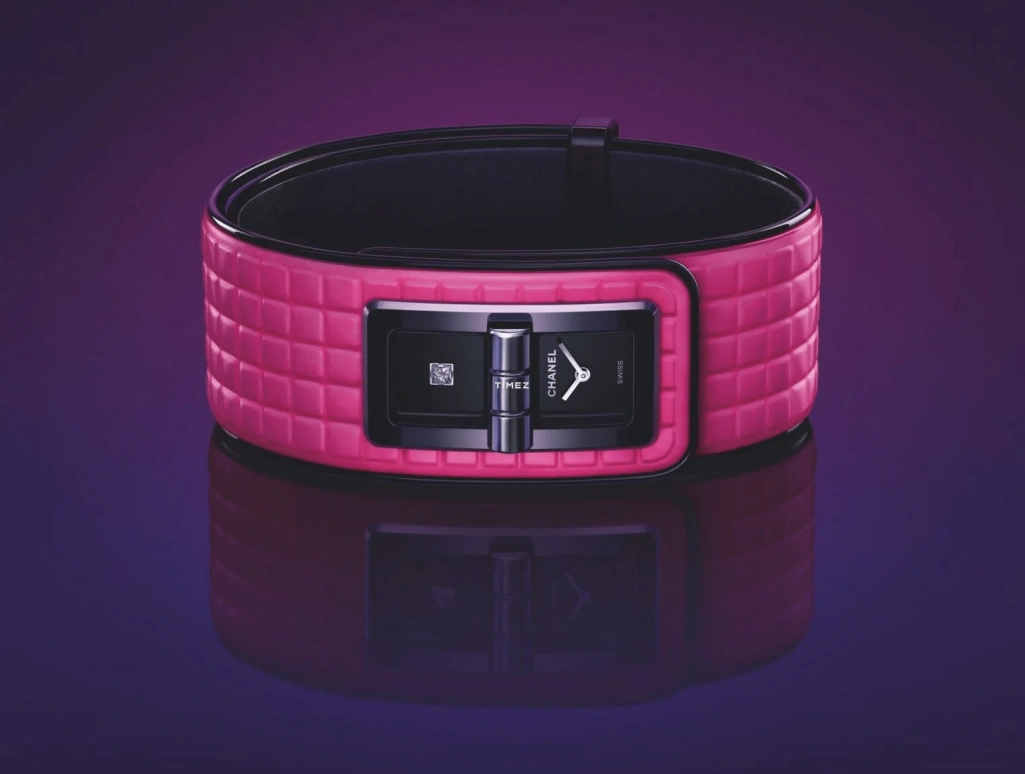 CHANEL,BOY·FRIEND 39.30x25mm,39.30x25mm,Stainless Steel,Black,Quartz,Sapphire,Crystal Glass,Rectangular,H6822