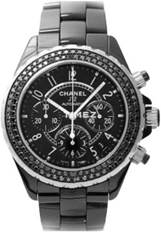 CHANEL,J12 41mm,41mm,Ceramic,Black,Sapphire,Crystal Glass,Closed,H1010