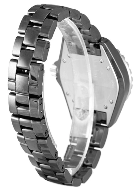 CHANEL,J12 33mm,33mm,Stainless Steel,Ceramic,Black,Quartz,Sapphire,Crystal Glass,Round,H3828