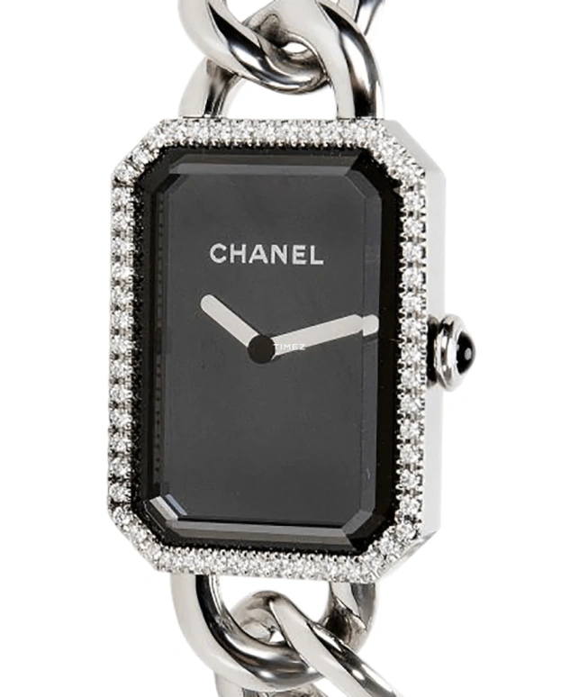 CHANEL,Première 20x28mm,20x28mm,Stainless Steel,Black,Quartz,Sapphire,Crystal Glass,Rectangular,H3254