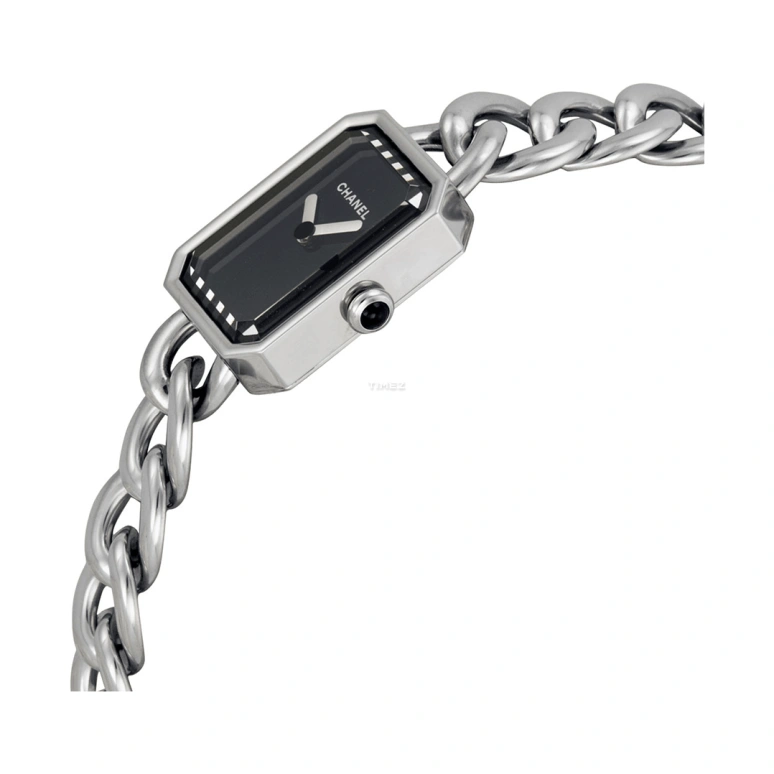 CHANEL,Première 16x22mm,16x22mm,Stainless Steel,Black,Quartz,Sapphire,Crystal Glass,Rectangular,H3248