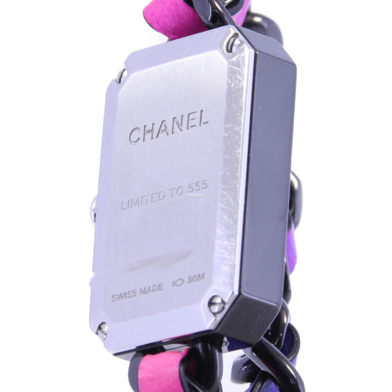 CHANEL,Première 23.60x15.80mm,23.60x15.80mm,Stainless Steel,Black,Quartz,Sapphire,Crystal Glass,Square,H6950