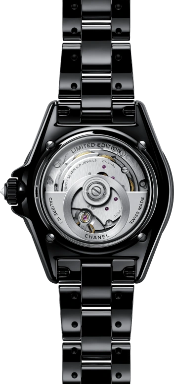 CHANEL,J12 38mm,38mm,Stainless Steel,Ceramic,Black,Automatic,70hours,In-house Caliber,H10313