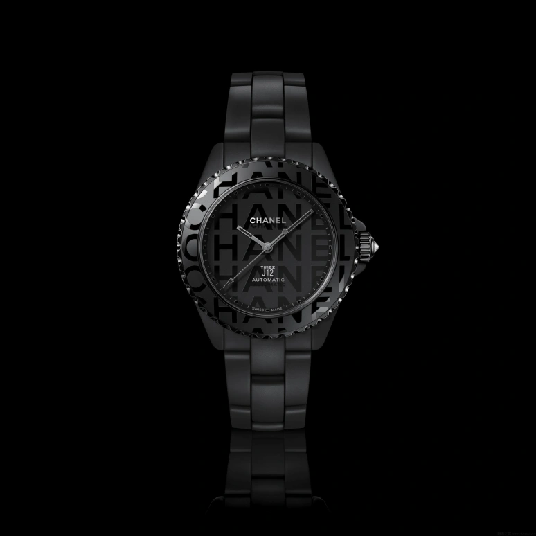CHANEL,J12 38mm,38mm,Ceramic,Black,Automatic,70hours,In-house Caliber,H9612