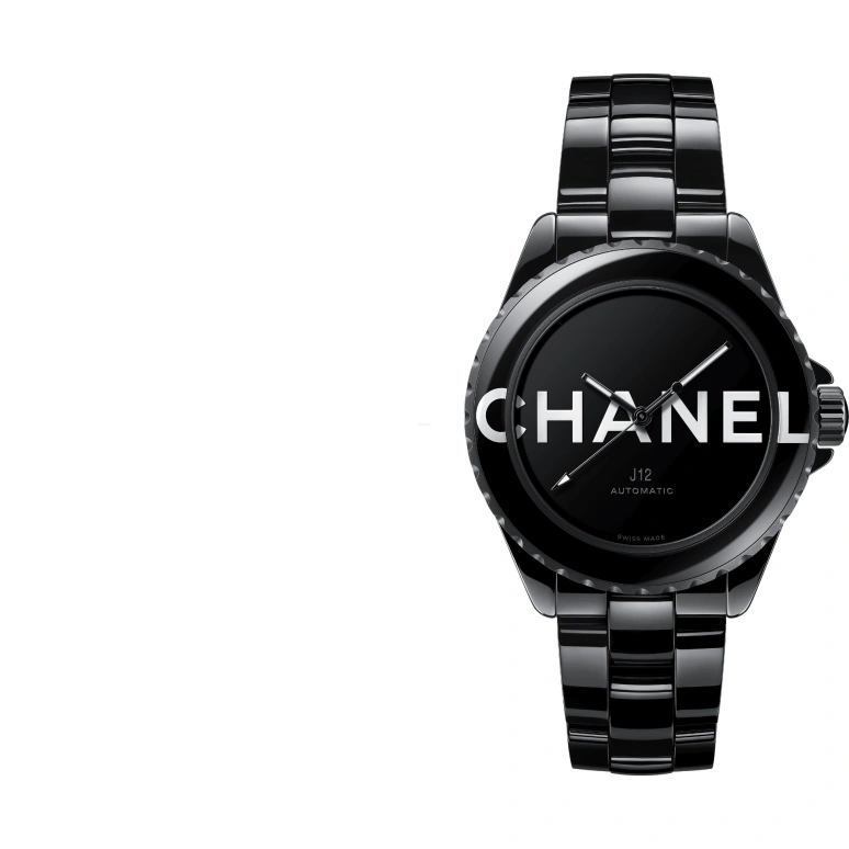 CHANEL,J12 38mm,38mm,Ceramic,White,Black,Automatic,70hours,In-house Caliber,H7418