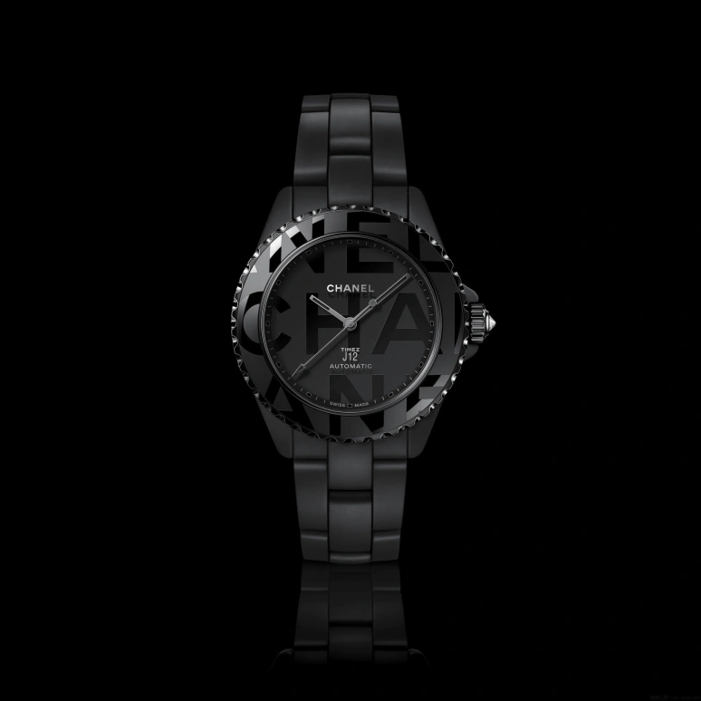 CHANEL,J12 38mm,38mm,Ceramic,Black,Automatic,70hours,In-house Caliber,H7692