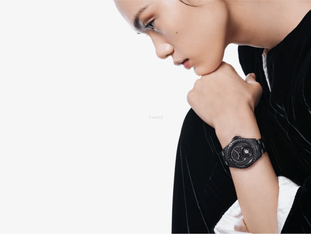 CHANEL,J12 38mm,38mm,Ceramic,Stainless Steel,Black,Handwound,Tourbillon,42hours,H9961