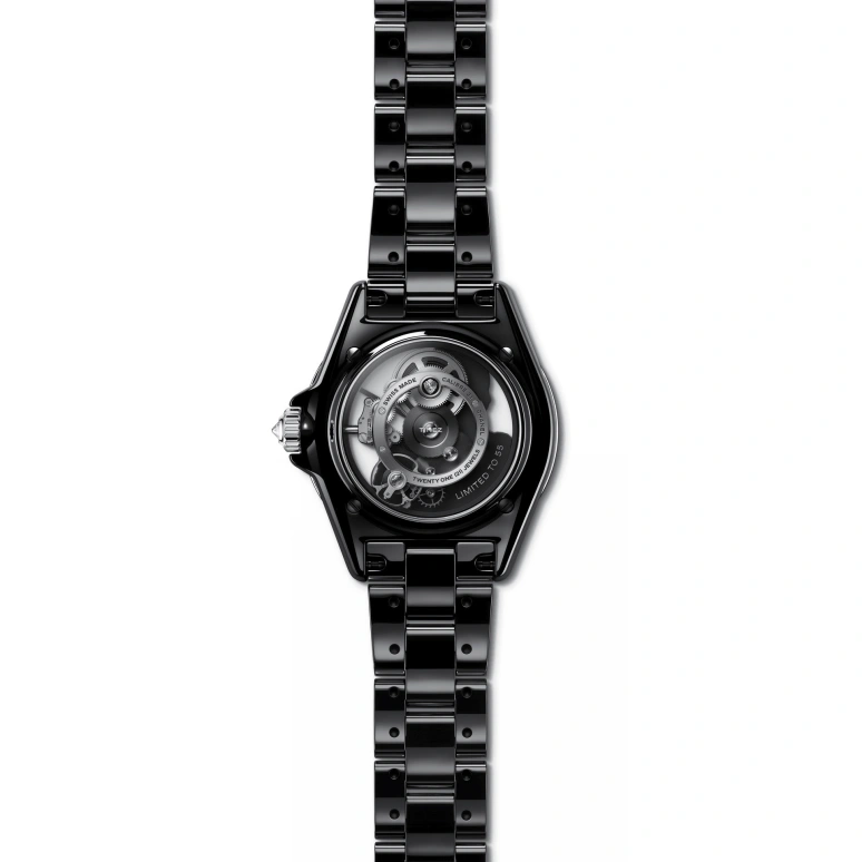 CHANEL,J12 38mm,38mm,Ceramic,Skeleton,Handwound,55hours,In-house Caliber,H7554