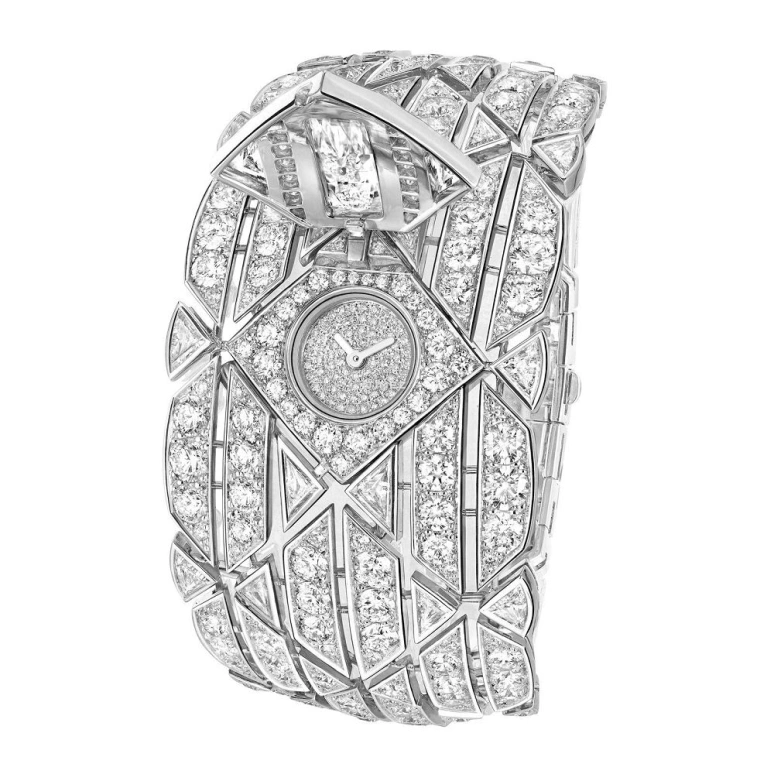 CHANEL,Jewelry Timepieces ,White Gold,Silver White,Quartz,Diamonds,Gem Set,Snow Setting,J61711