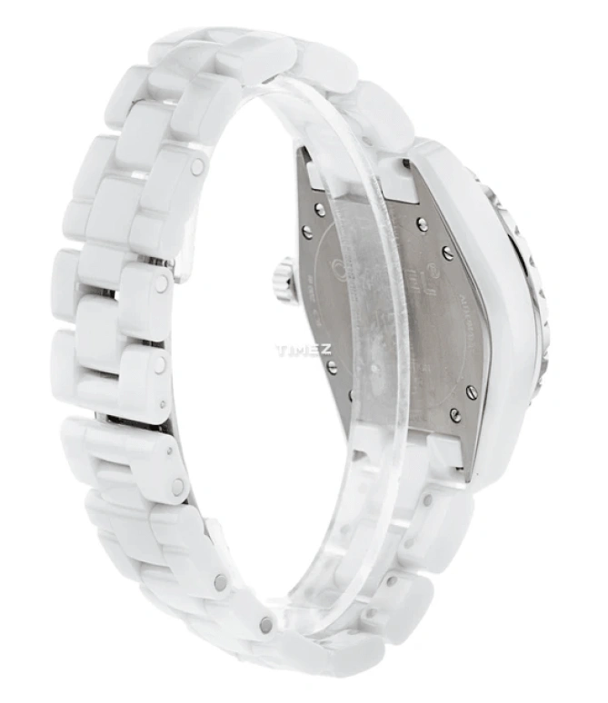 CHANEL,J12 38mm,38mm,Stainless Steel,Ceramic,White,Automatic,Day,Sapphire,Crystal Glass,H4341