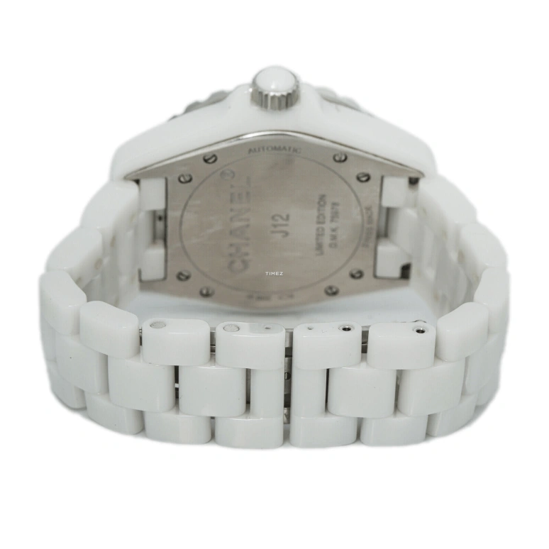 CHANEL,J12 38mm,38mm,Stainless Steel,Ceramic,Pink Red,Red,White,Automatic,Sapphire,Crystal Glass,Round,H4864