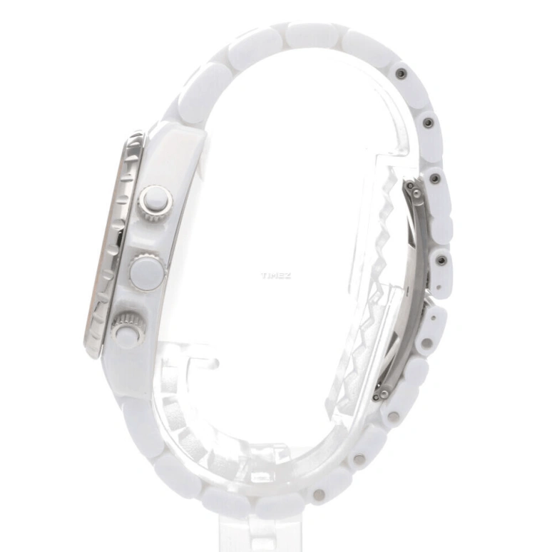 CHANEL,J12 41mm,41mm,Stainless Steel,Ceramic,White,Quartz,Chronograph,Day,H3410