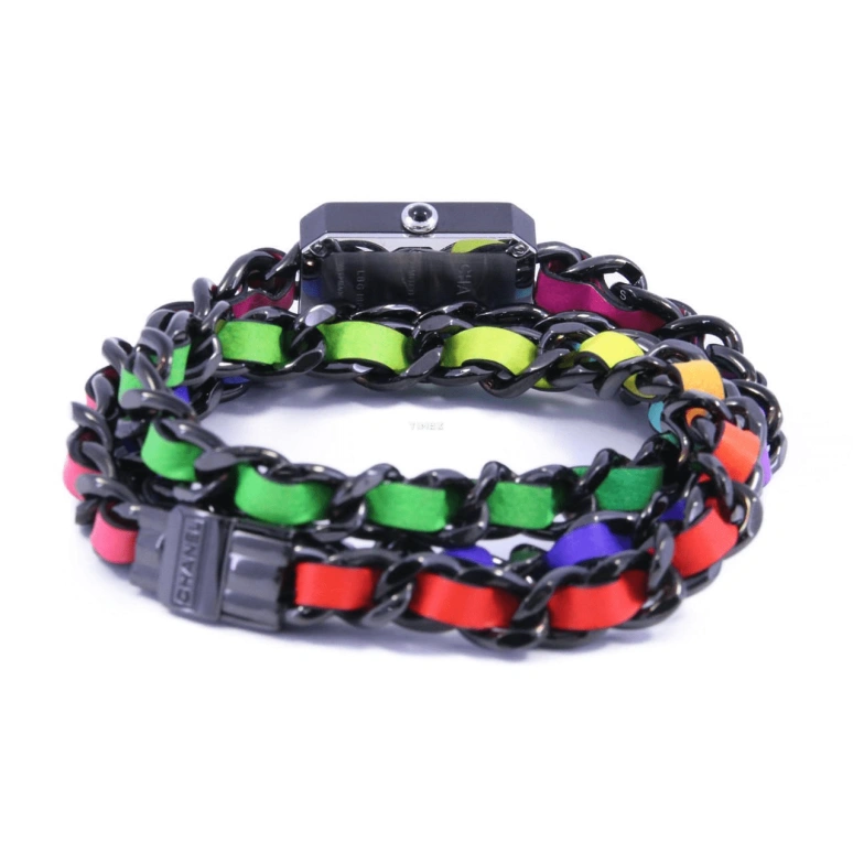 CHANEL,Première 23.60x15.80mm,23.60x15.80mm,Stainless Steel,Black,Quartz,Sapphire,Crystal Glass,Square,H6950