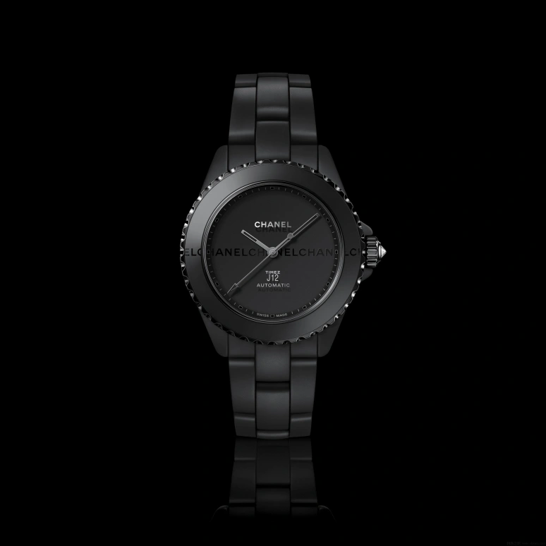CHANEL,J12 38mm,38mm,Ceramic,Black,Automatic,70hours,In-house Caliber,H7696