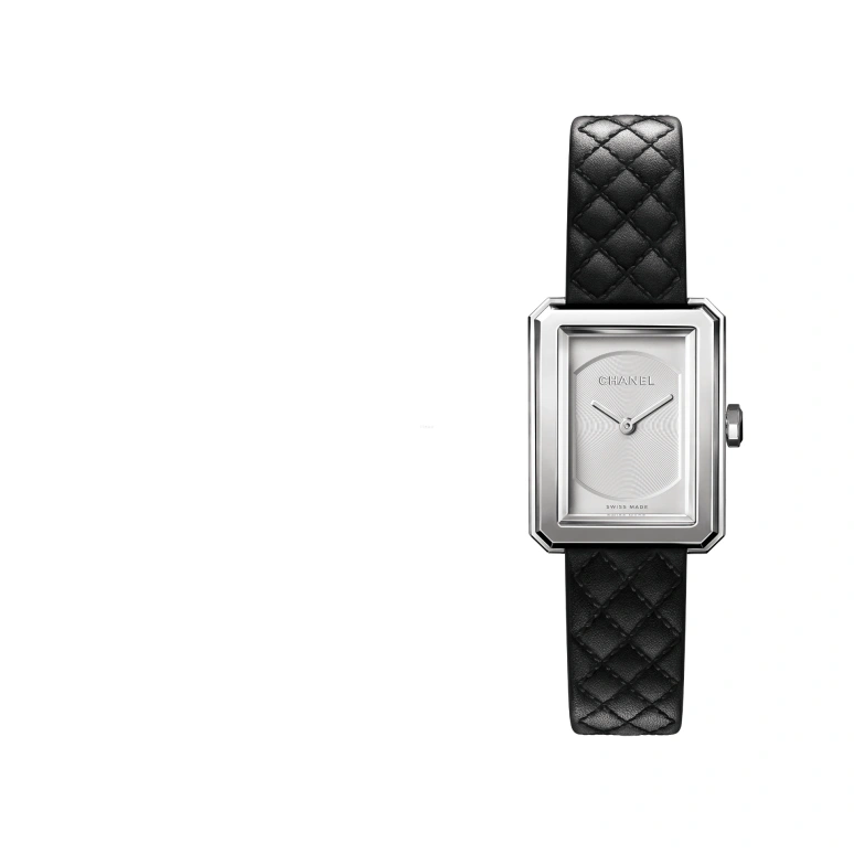 CHANEL,BOY·FRIEND 27.90x21.50mm,27.90x21.50mm,Stainless Steel,White,Sapphire,Crystal Glass,Closed,H6401