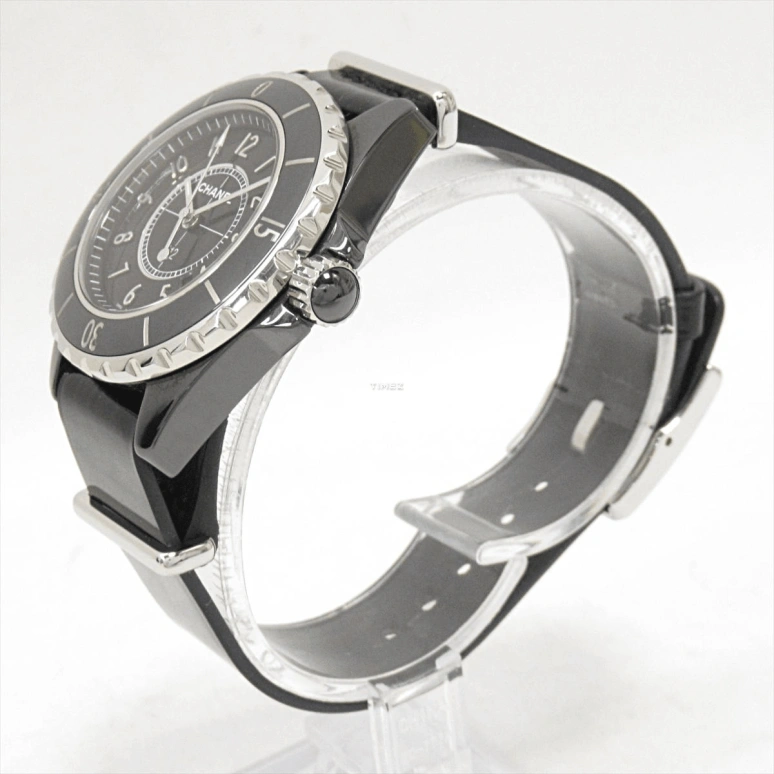 CHANEL,J12 33mm,33mm,Stainless Steel,Ceramic,Black,Quartz,Day,Round,G,G.10