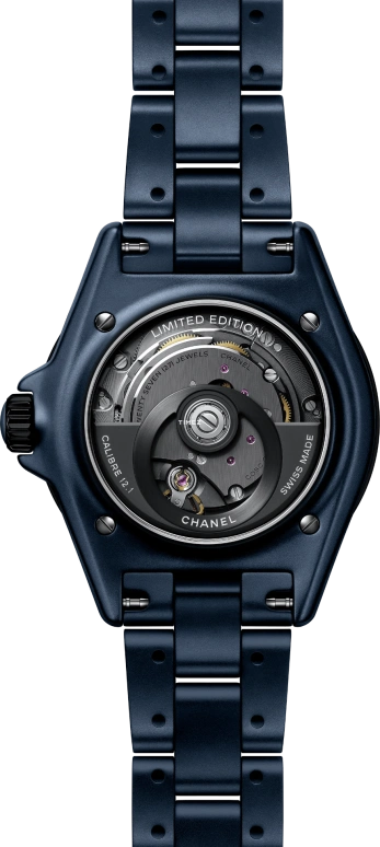 CHANEL,J12 38mm,38mm,Stainless Steel,Ceramic,Blue,Automatic,70hours,In-house Caliber,H10310