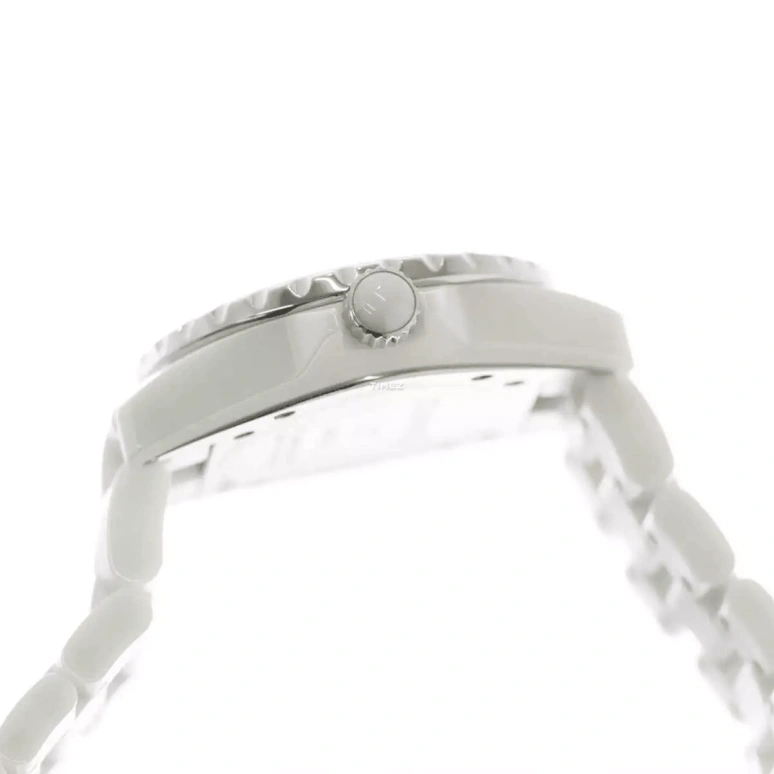 CHANEL,J12 33mm,33mm,Ceramic,White,Quartz,Sapphire,Crystal Glass,Round,H3442