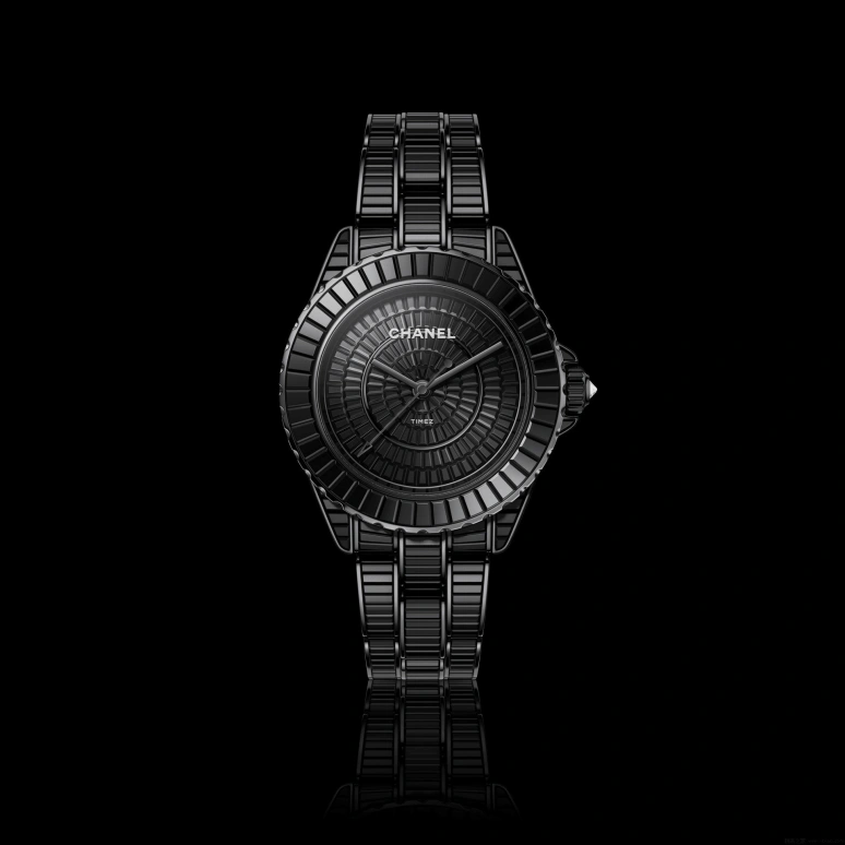 CHANEL,J12 38mm,38mm,Stainless Steel,Ceramic,Black,Automatic,70hours,In-house Caliber,H7428