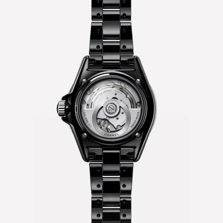 CHANEL,J12 38mm,38mm,Stainless Steel,Ceramic,Black,Automatic,70hours,In-house Caliber,H5702