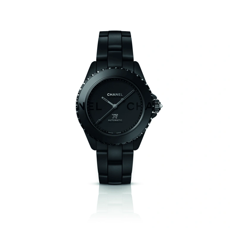 CHANEL,J12 38mm,38mm,Ceramic,Black,Automatic,70hours,In-house Caliber,H7694