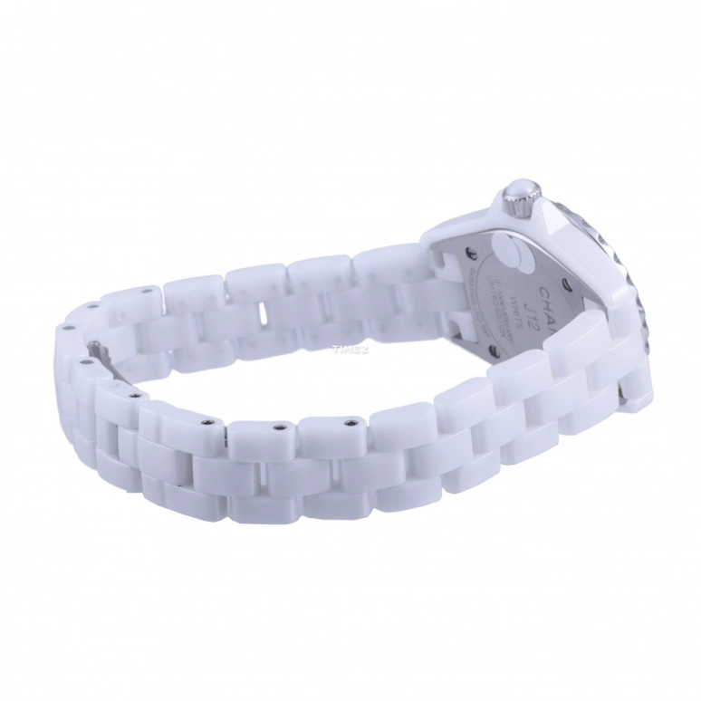 CHANEL,J12 29mm,29mm,Ceramic,White,Quartz,Sapphire,Crystal Glass,Round,H3705