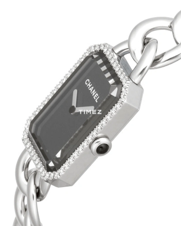 CHANEL,Première 20x28mm,20x28mm,Stainless Steel,Black,Quartz,Sapphire,Crystal Glass,Rectangular,H3254