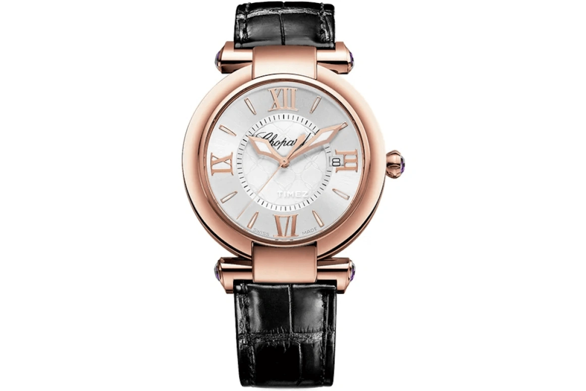 Chopard,IMPERIALE 36mm,36mm,Rose Gold,Silver White,Quartz,Day,Sapphire,384221,384221-5001