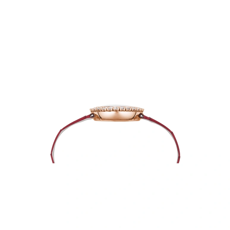 Chopard,Happy Diamonds 28.60mm,28.60mm,Rose Gold,White,Quartz,Sapphire,Crystal Glass,Round,205369,205369-5001