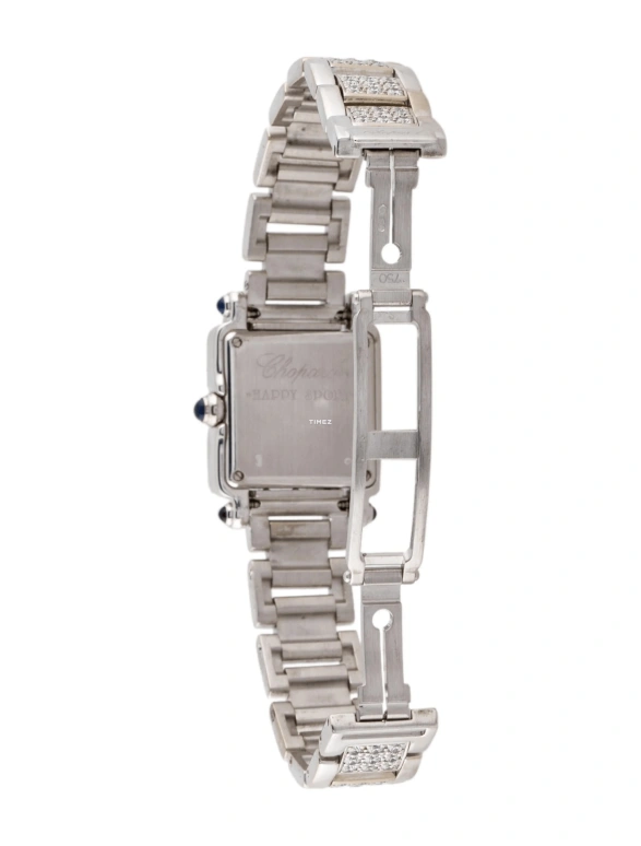 Chopard,Happy Sport 23mm,23mm,White Gold,Silver White,Quartz,Sapphire,Square,27,27/6903-23