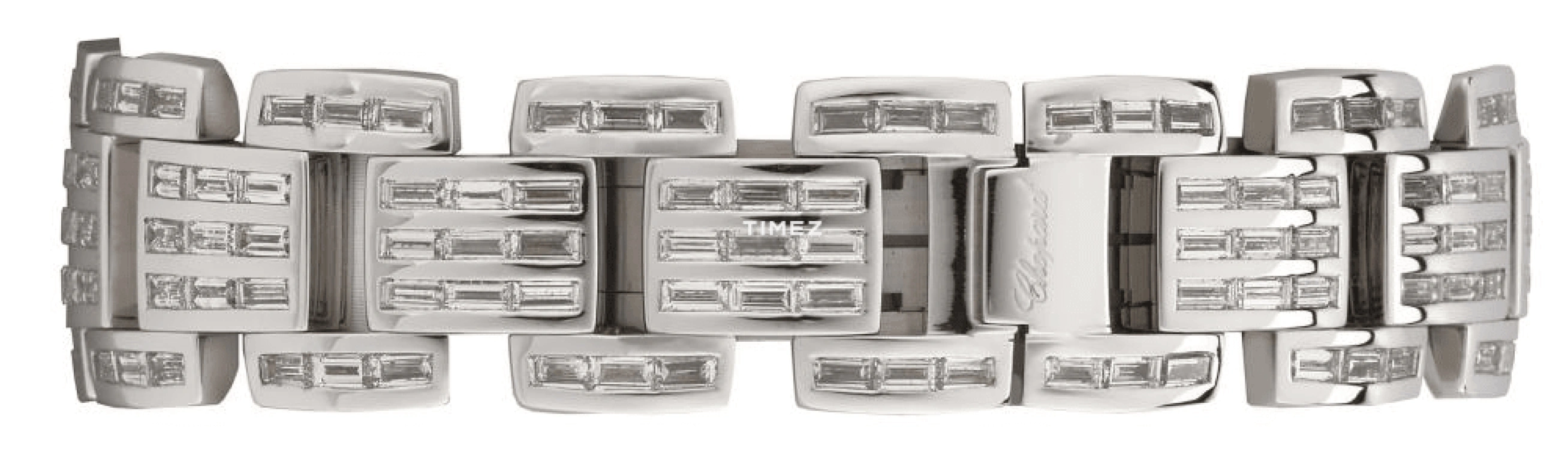 Chopard,La Strada 25.90mm,25.90mm,White Gold,Silver White,White,Automatic,Sapphire,Rectangular,419404,419404-1109