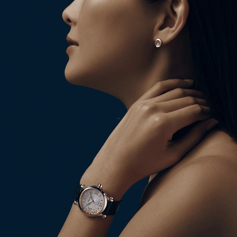 Chopard,Happy Sport 33mm,33mm,Rose Gold,Ocean Blue,Blue,Gold,Silver White,Automatic,42hours,In-house Caliber,275378,275378-5001