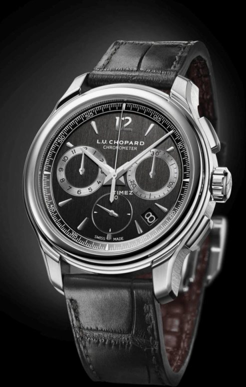 Chopard,L.U.C 42mm,42mm,Stainless Steel,Black,Automatic,Chronograph,Day,168596,168596-3001