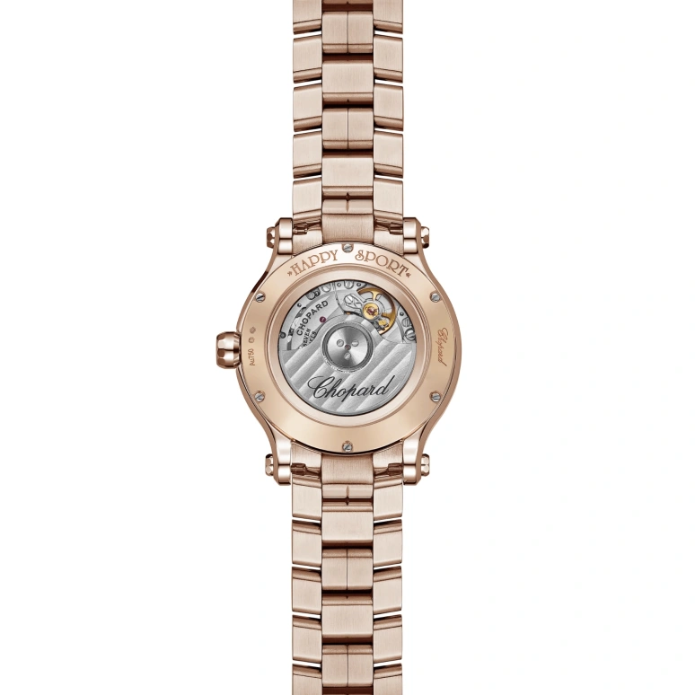 Chopard,Happy Sport 33mm,33mm,Rose Gold,Ocean Blue,Blue,Gold,Silver,Automatic,42hours,In-house Caliber,275378,275378-5004