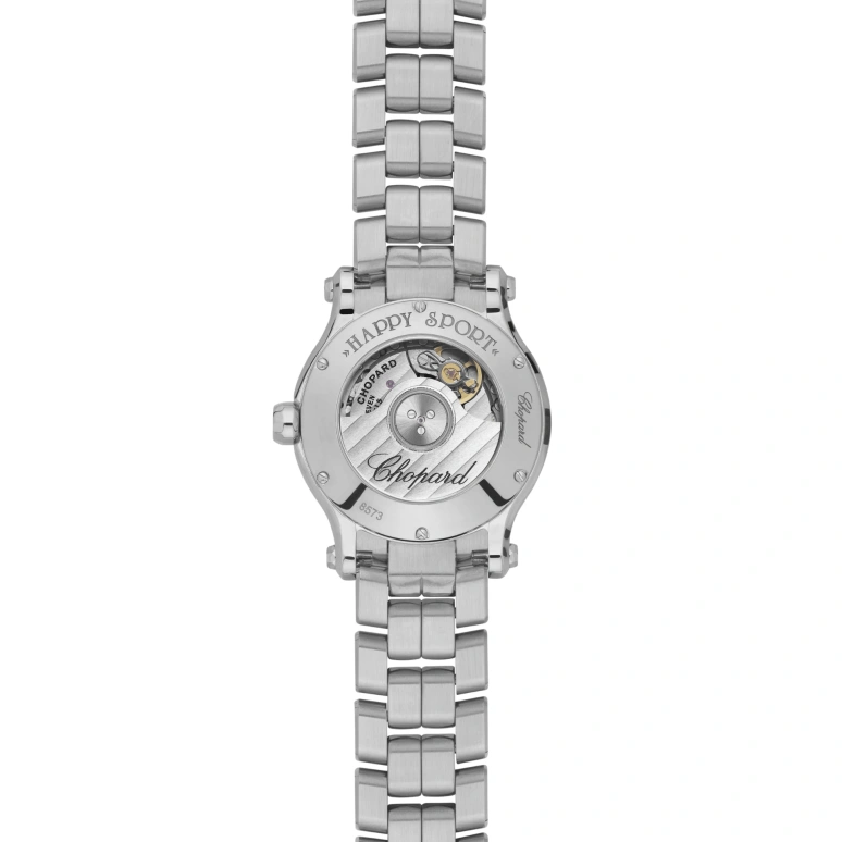 Chopard,Happy Sport 30mm,30mm,Stainless Steel,Blue,Automatic,42hours,In-house Caliber,278573,278573-3017