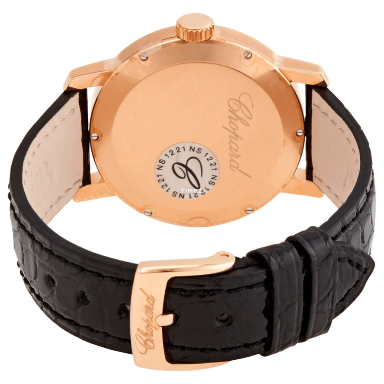 Chopard,Classic 33.50mm,33.50mm,Rose Gold,White,Quartz,Day,Sapphire,Crystal Glass,134200,134200-5001