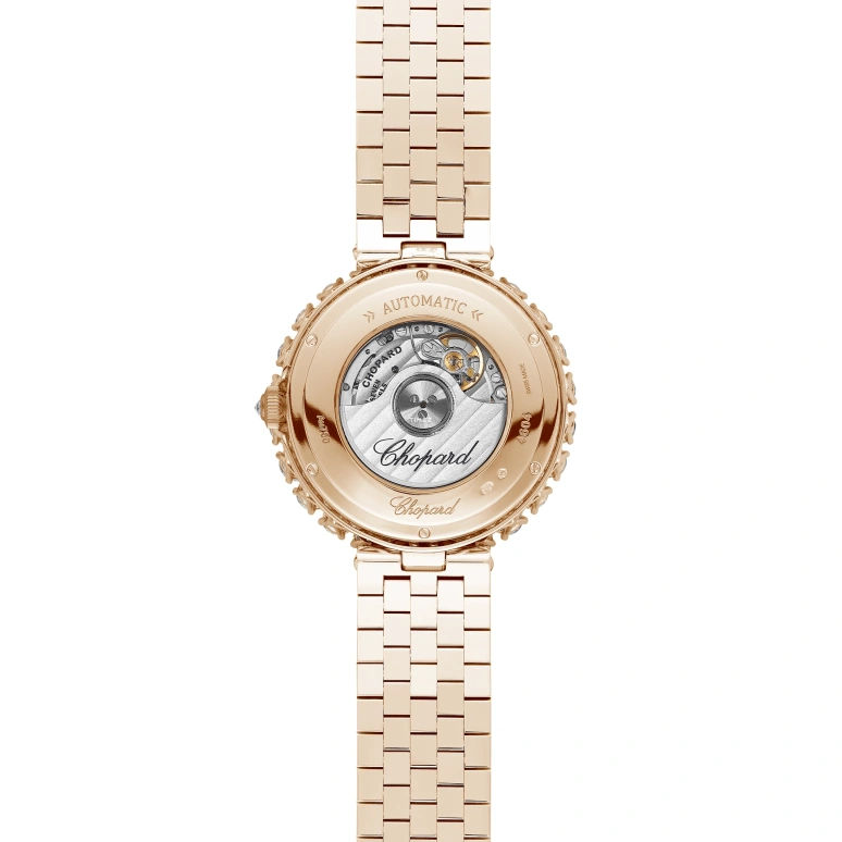 Chopard,L'HEURE DU DIAMANT 35.75mm,35.75mm,Rose Gold,Coffee,Brown,Automatic,42hours,In-house Caliber,10A419,10A419-5623