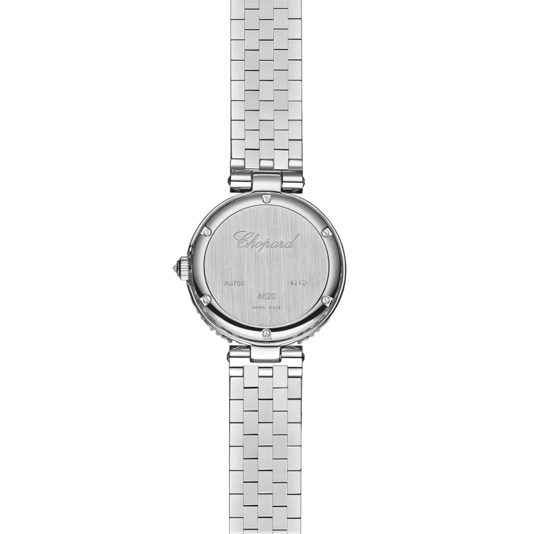 Chopard,L'HEURE DU DIAMANT 26mm,26mm,White Gold,Silver White,Handwound,Sapphire,Crystal Glass,Round,10A178,10A178-1101
