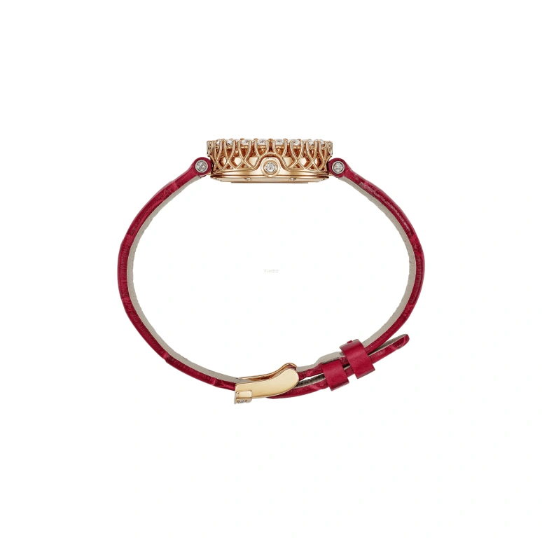 Chopard,L'HEURE DU DIAMANT 26mm,26mm,Rose Gold,Red,Handwound,45hours,In-house Caliber,13A178,13A178-5308